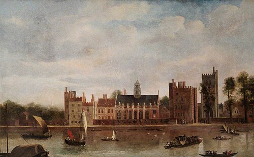 View of Lambeth Palace, London, from across the Thames, , Samuel Scott