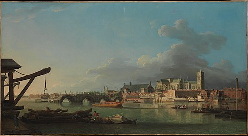 The Building of Westminster Bridge, 1747, Samuel Scott