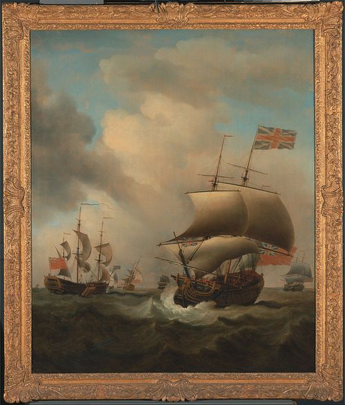 Shipping in a Choppy Sea, 1753, Samuel Scott