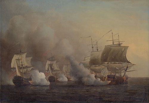Action off the Cape of Good Hope, 1757, Samuel Scott