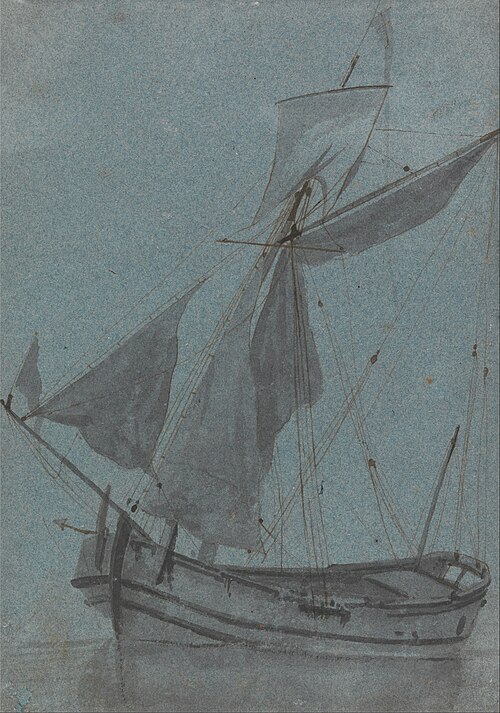 A Coastal Barge, , Samuel Scott