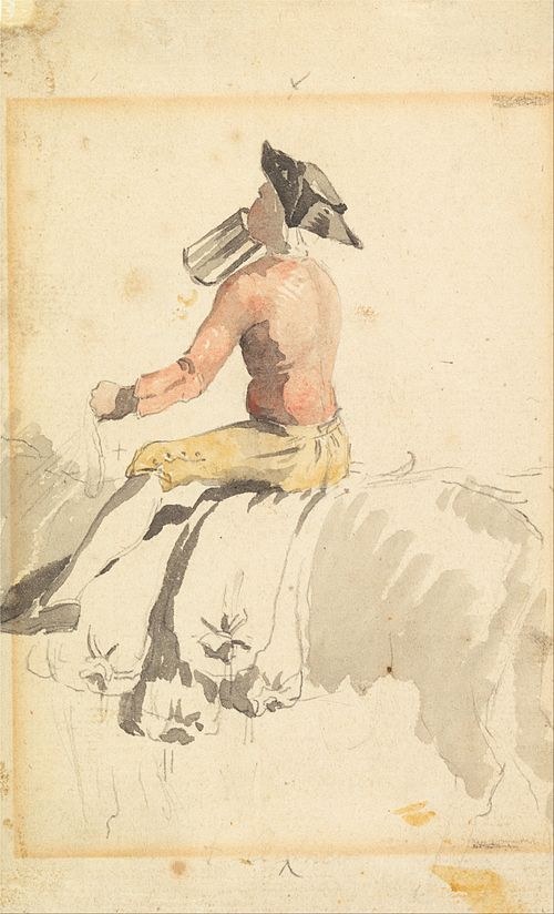 A Groom on Horseback, Drinking, , Samuel Scott