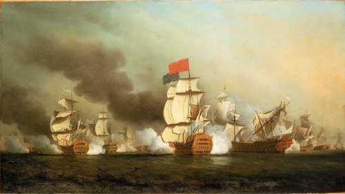Lord Anson's victory off Cape Finisterre, 3 May 1747, 1750, Samuel Scott