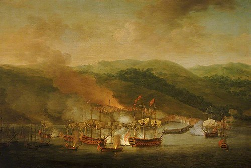 The Bombardment of Bastia, 6 November 1745, 1750, Samuel Scott