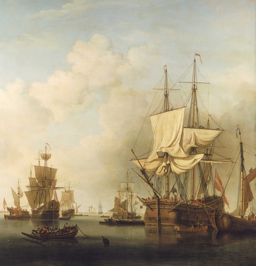 A Danish Timber Bark Getting Under Way, 1736, Samuel Scott