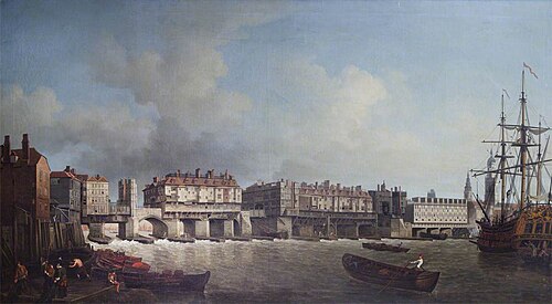 Old London Bridge, 1753, Samuel Scott