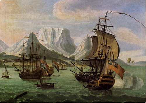 Table Bay, c. 1730., 1730, Samuel Scott