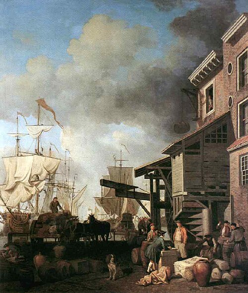 A Thames Wharf, 1757, Samuel Scott