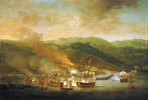 Bombardement de Bastia en 1745, 1800, Samuel Scott