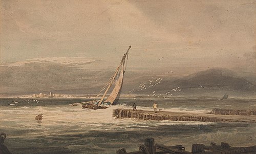 A Stiff Breeze, 1805, Samuel Prout