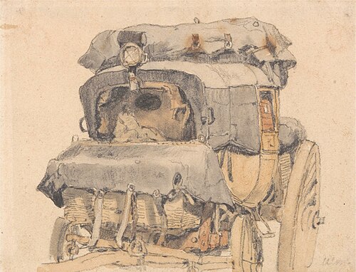 A Diligence, Front View, , Samuel Prout