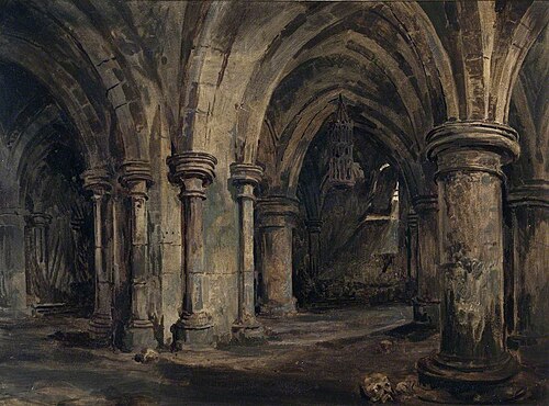 The Crypt of Canterbury Cathedral, , Samuel Prout