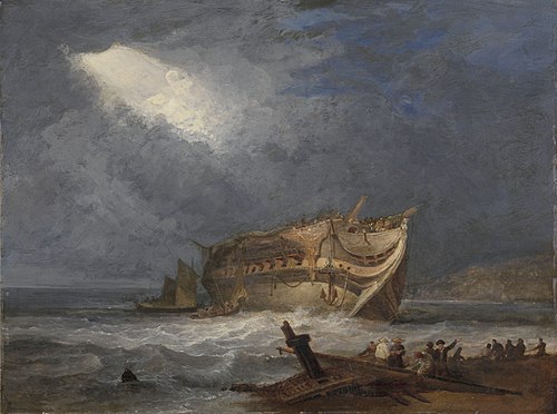 The Wreck of the Dutton, An East Indiaman, 1815, Samuel Prout