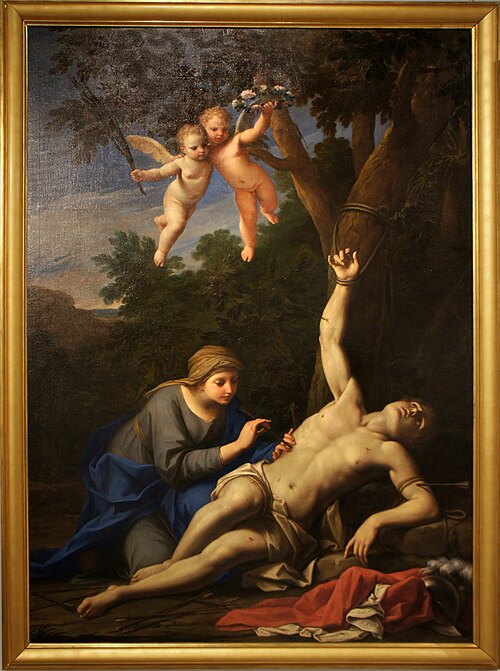 Saint Sébastien soigné par Irène, 1650, Marcantonio Franceschini