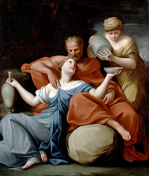 Lot and his Daughters, 1670, Marcantonio Franceschini