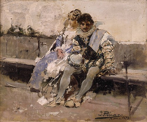 Enamorados, 1878, Ignasi Pinazo i Camarlench