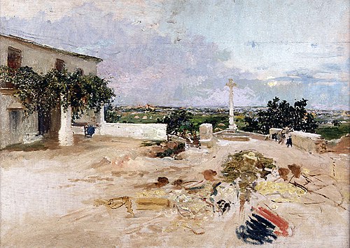 La cruz del Molino en Godella, , Ignasi Pinazo i Camarlench
