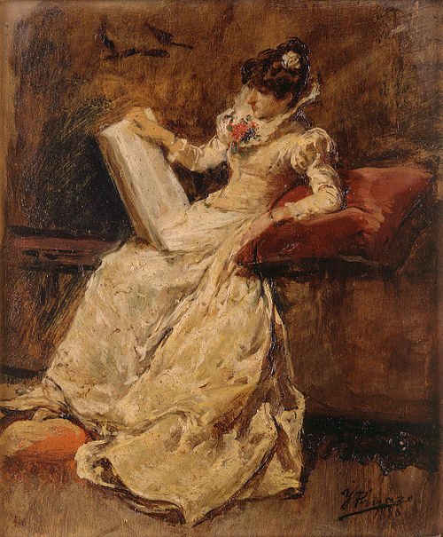 Figura femenina sentada, 1880, Ignasi Pinazo i Camarlench