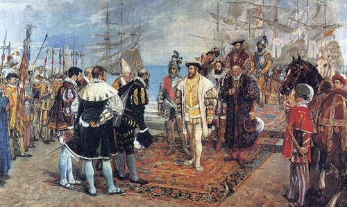 Desembarcament de Francesc I al port de València (1876), 1876, Ignasi Pinazo i Camarlench