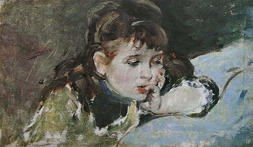 Petite fille lisant, 1890, Ignasi Pinazo i Camarlench
