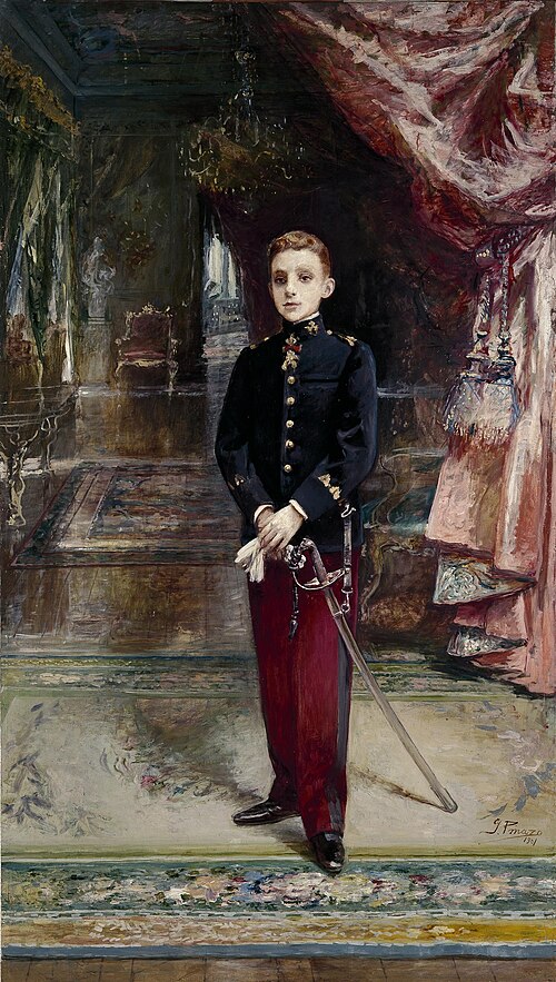 Alfonso XIII cadete, 1901, Ignasi Pinazo i Camarlench