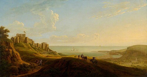 View of Dover Castle, 1738, George Lambert