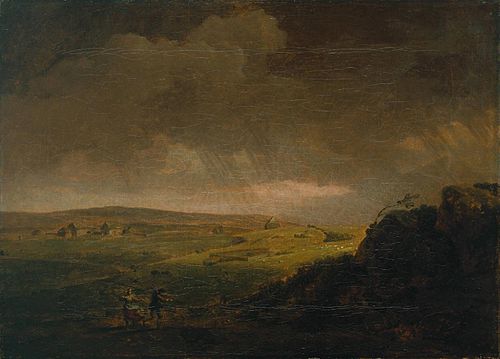 Moorland Landscape with Rainstorm, 1751, George Lambert