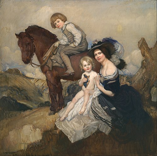 Portrait group, 1908, George Lambert