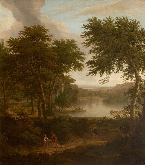 A River Landscape flanked by Trees, 1748, George Lambert