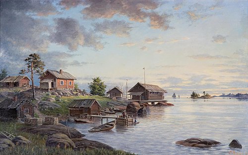Marine Landscape, 1890, Frans Maexmontan