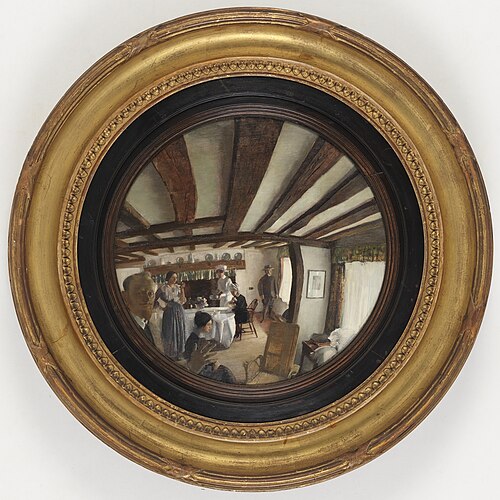 The convex mirror, 1916, George Washington Lambert