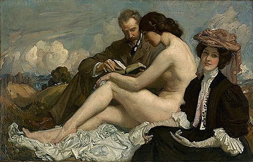 The sonnet, 1907, George Washington Lambert