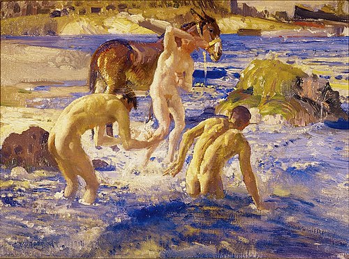 Anzacs bathing, 1916, George Washington Lambert