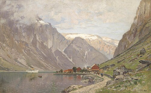 Large Fjord Landscape, 1925, Walter Moras
