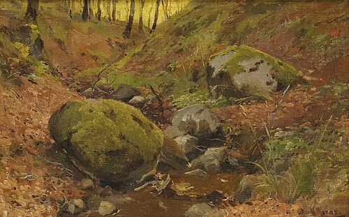 At the Riefenbach near Bad Harzburg, , Walter Moras
