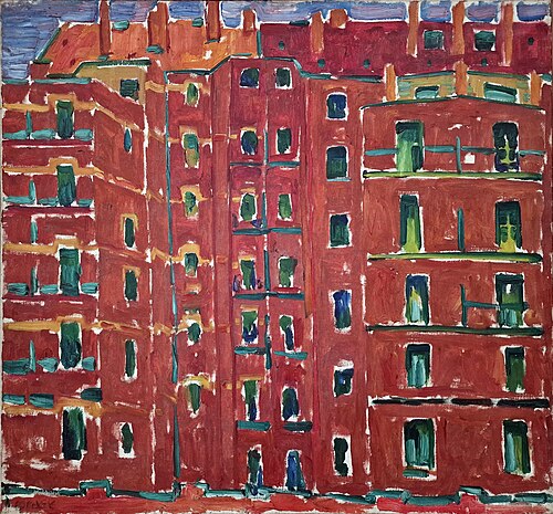 arrière maisons, 1921, Walter Ophey