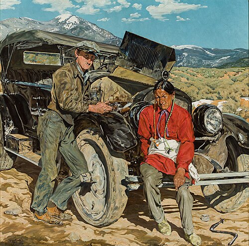 Bob Abbott and His Assistant, 1935, Walter Ufer