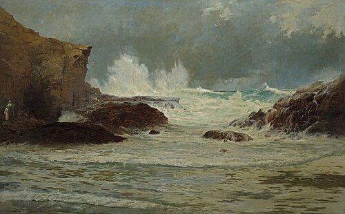 The Gap, Piha, West Coast, 1904, Walter Wright