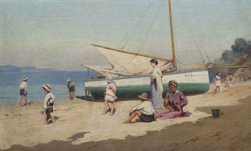 Shelly Beach, 1916, Walter Wright