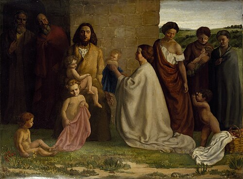 'Suffer the little children to come unto me', 1905, William Strang