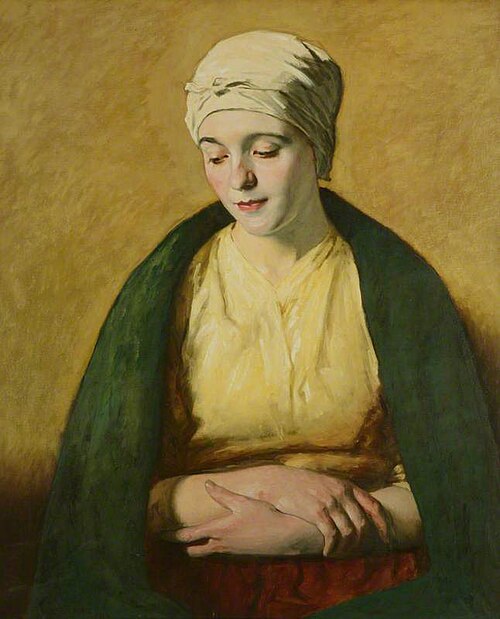 A Belgian Peasant Girl, 1914, William Strang