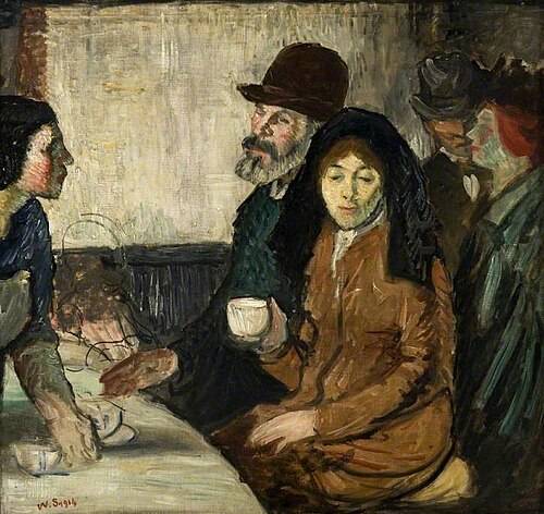 Café Bar (sketch), 1914, William Strang