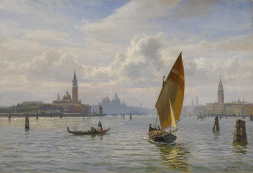 The Lagoon, Venice., 1915, Vilhelm Arnesen