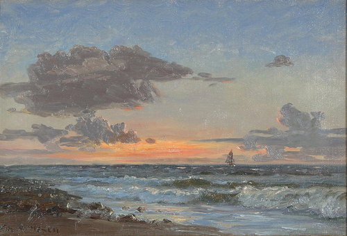 Evening at Siseley., 1915, Vilhelm Arnesen