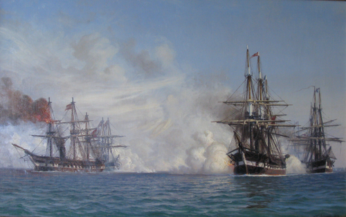 The battle of Heligoland, 1864., 1894, Vilhelm Arnesen