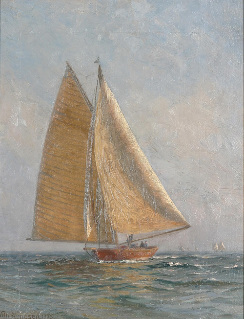 Ships at sea. 1905., 1905, Vilhelm Arnesen