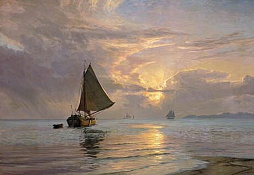Sunbeams over the sea., 1910, Vilhelm Arnesen