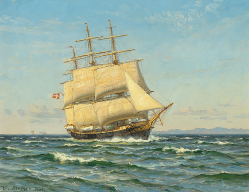 The training ship Georg Stage., 1931, Vilhelm Arnesen