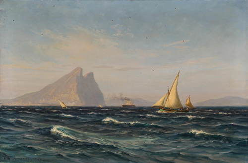 Gibraltar seen from south-south east., 1933, Vilhelm Arnesen
