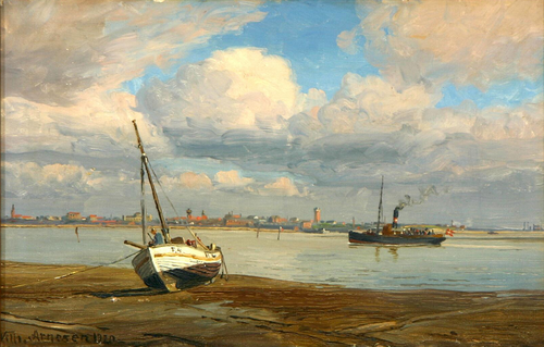 An inlet scenery., 1920, Vilhelm Arnesen